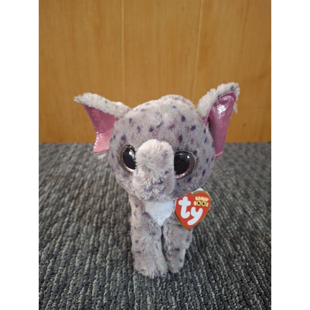 Ty Beanie Boos - SPECKS the Elephant (6 Inch) NEW MWMTs Stuffed Animal Toy